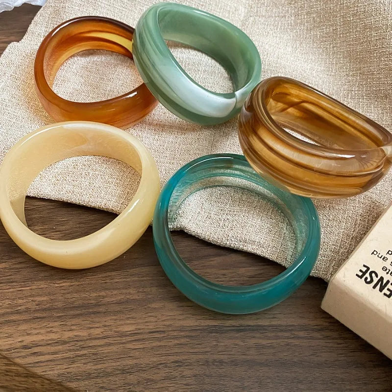Wave Muse Bangles (2.64" diameter) - 5 colors - hello baabs 