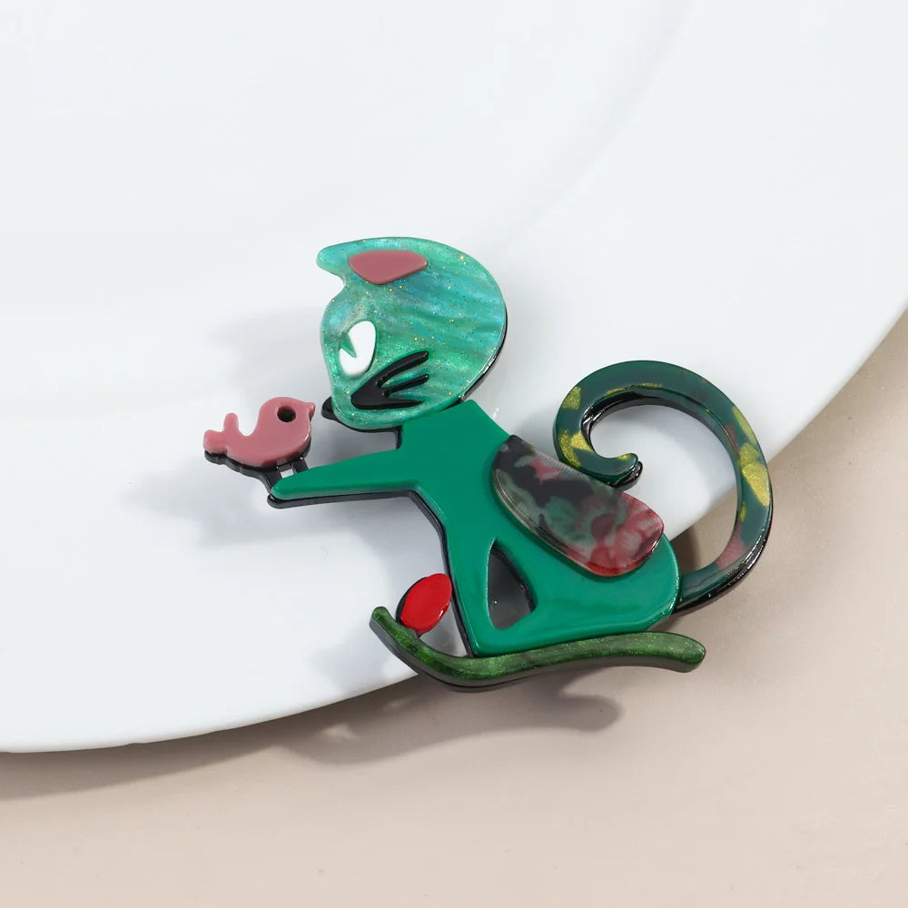Whiskers & Wings Brooch - 4 colors - Hello Baabs