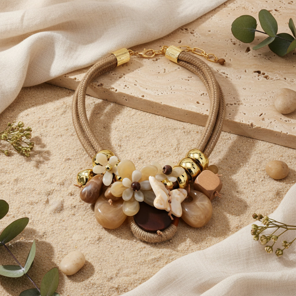 Wild Bloom Totem Necklace - 5 colors - Hello Baabs