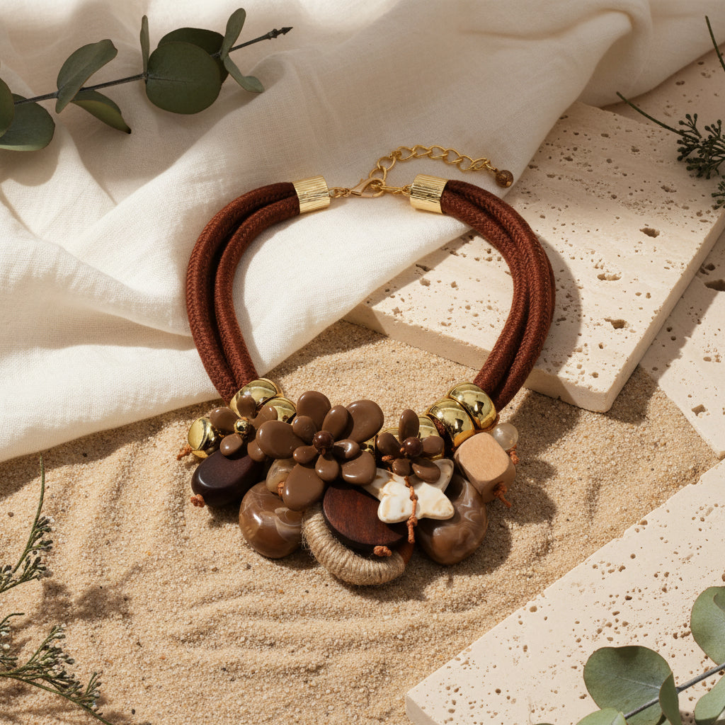 Wild Bloom Totem Necklace - 5 colors - Hello Baabs