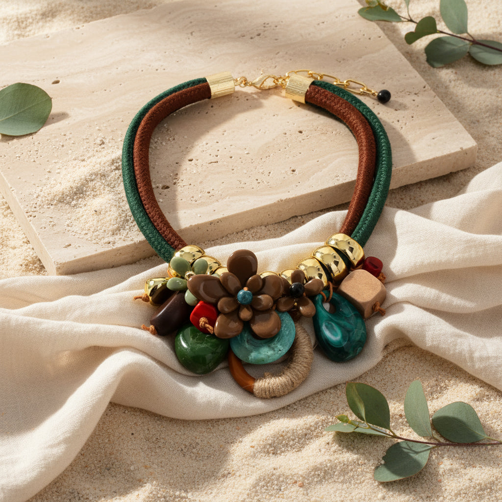 Wild Bloom Totem Necklace - 5 colors - Hello Baabs