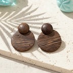 Wild Grain Wood Earrings - Hello Baabs