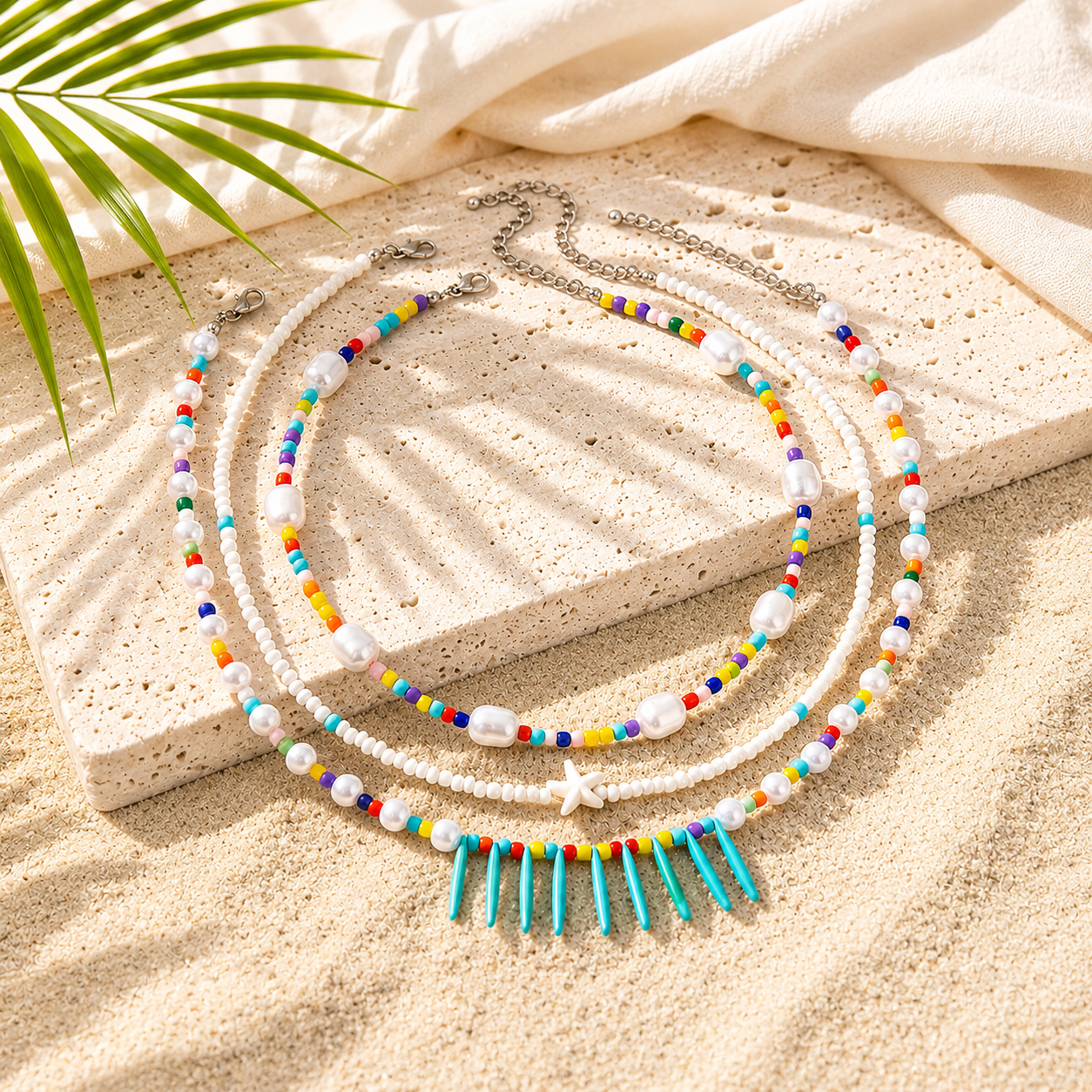 Wild Pearl Rhythm Necklace - Hello Baabs LLC 