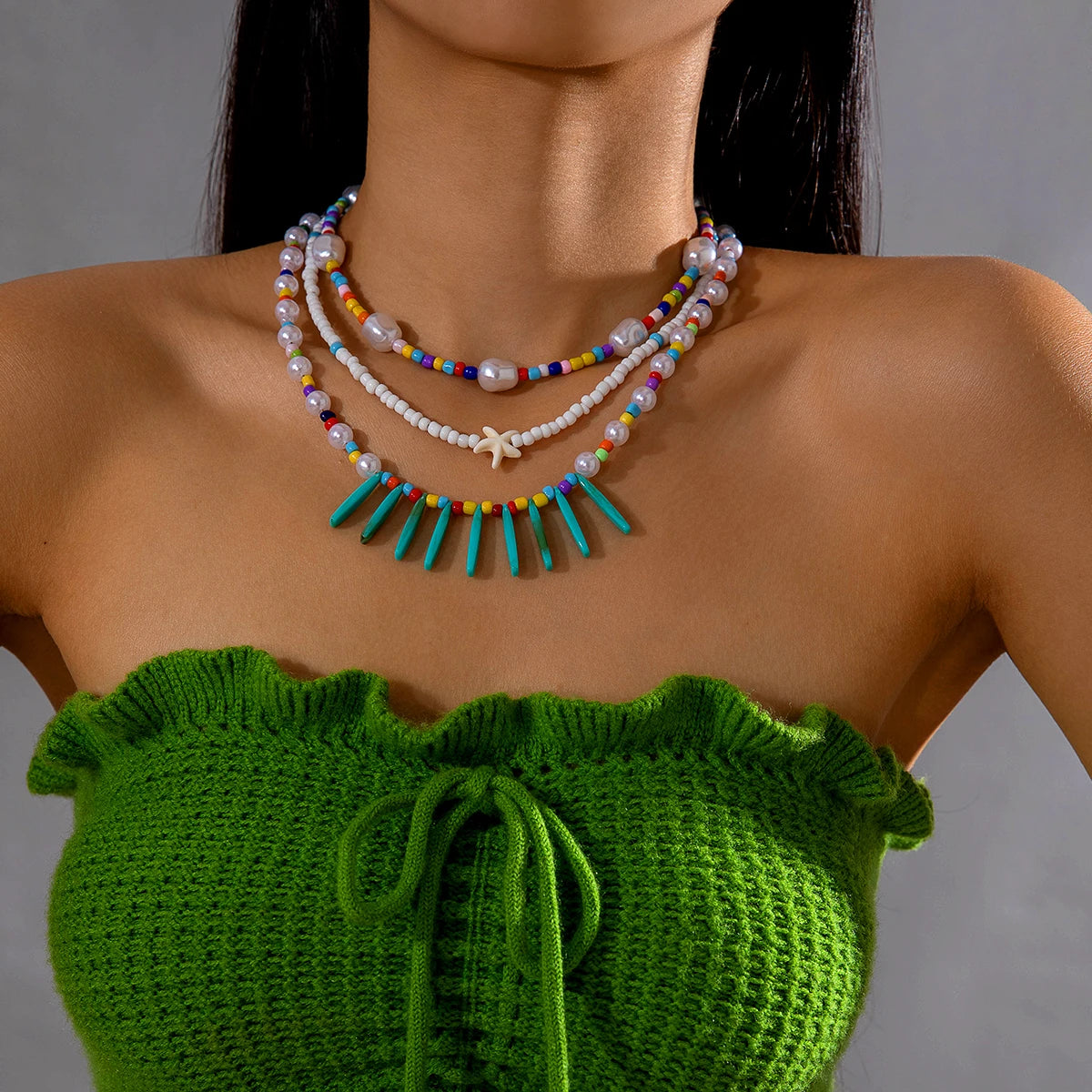 Wild Pearl Rhythm Necklace - hello baabs 