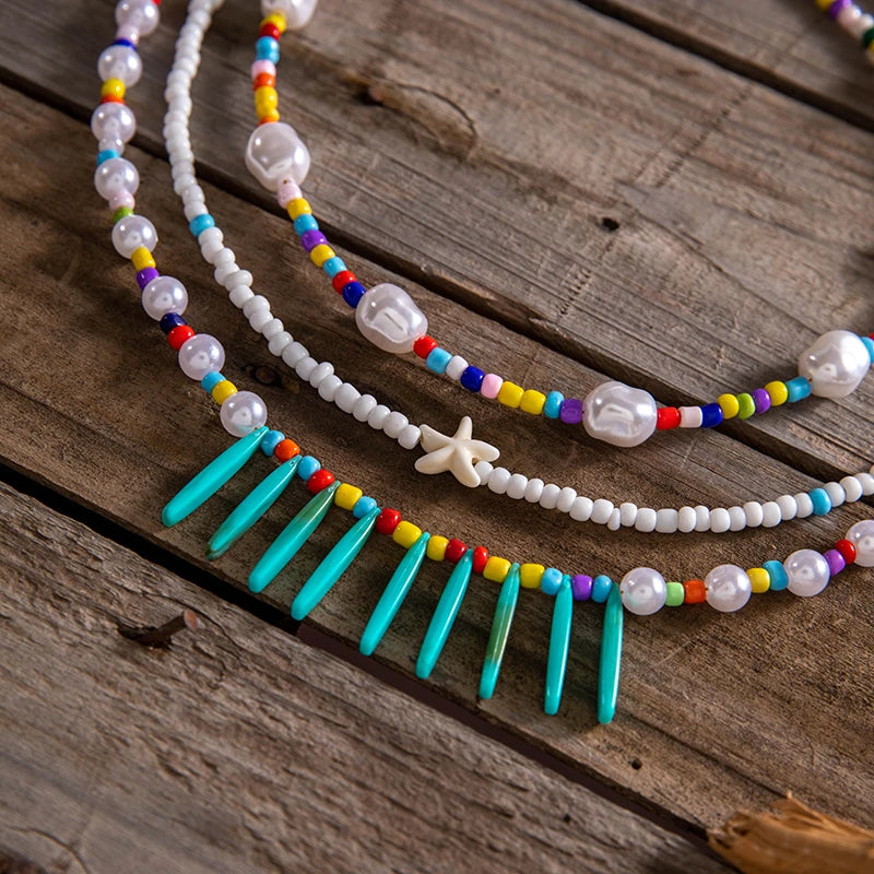 Wild Pearl Rhythm Necklace - hello baabs 