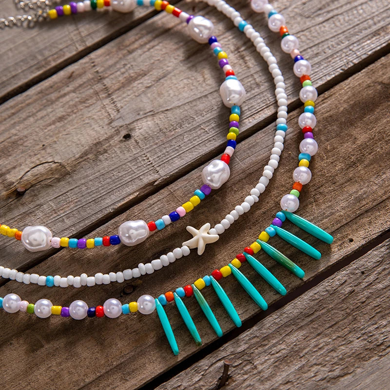 Wild Pearl Rhythm Necklace - hello baabs 