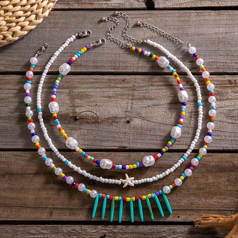 Wild Pearl Rhythm Necklace - hello baabs 