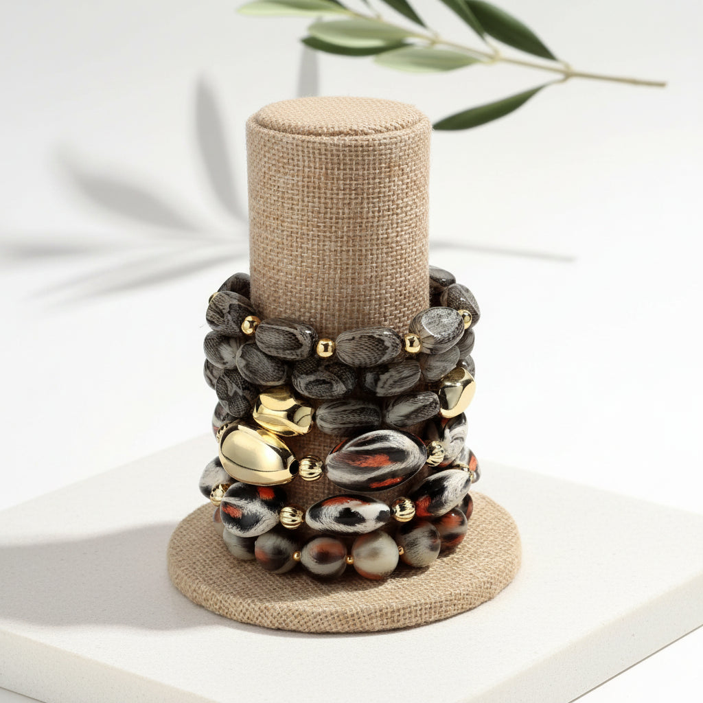 Wild Side Stack 3pc Bracelet Set - 3 colors - Hello Baabs