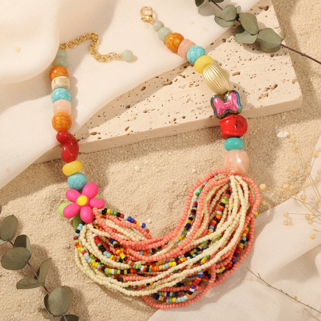 Wildflower Wave Necklace - 2 colors - Hello Baabs