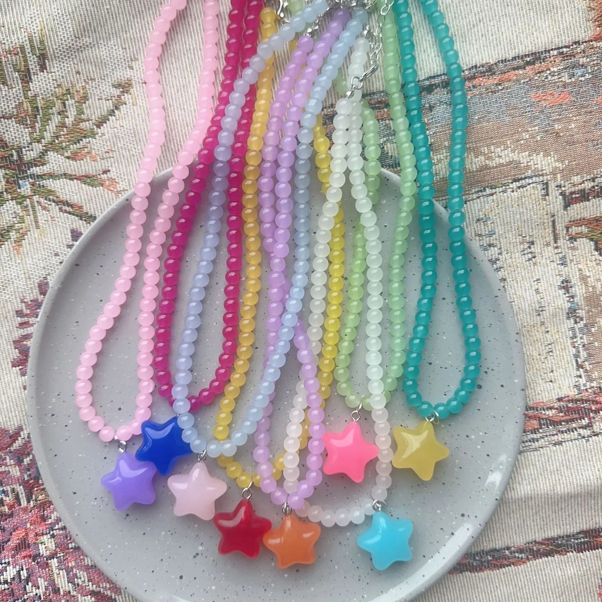 Wishing Star Necklace - 8 colors - Hello Baabs LLC 