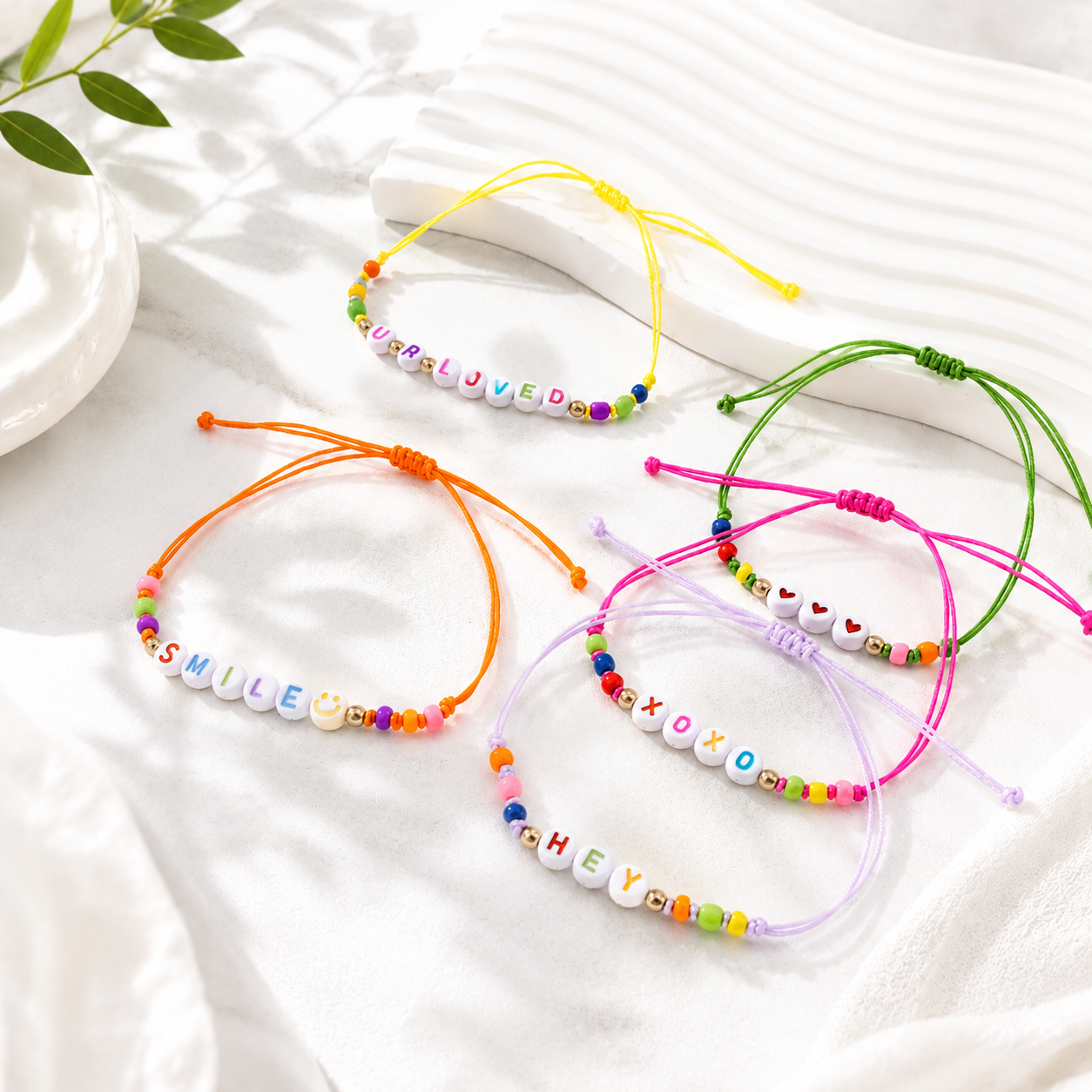 Word on the Wrist 5pc Set - Hello Baabs