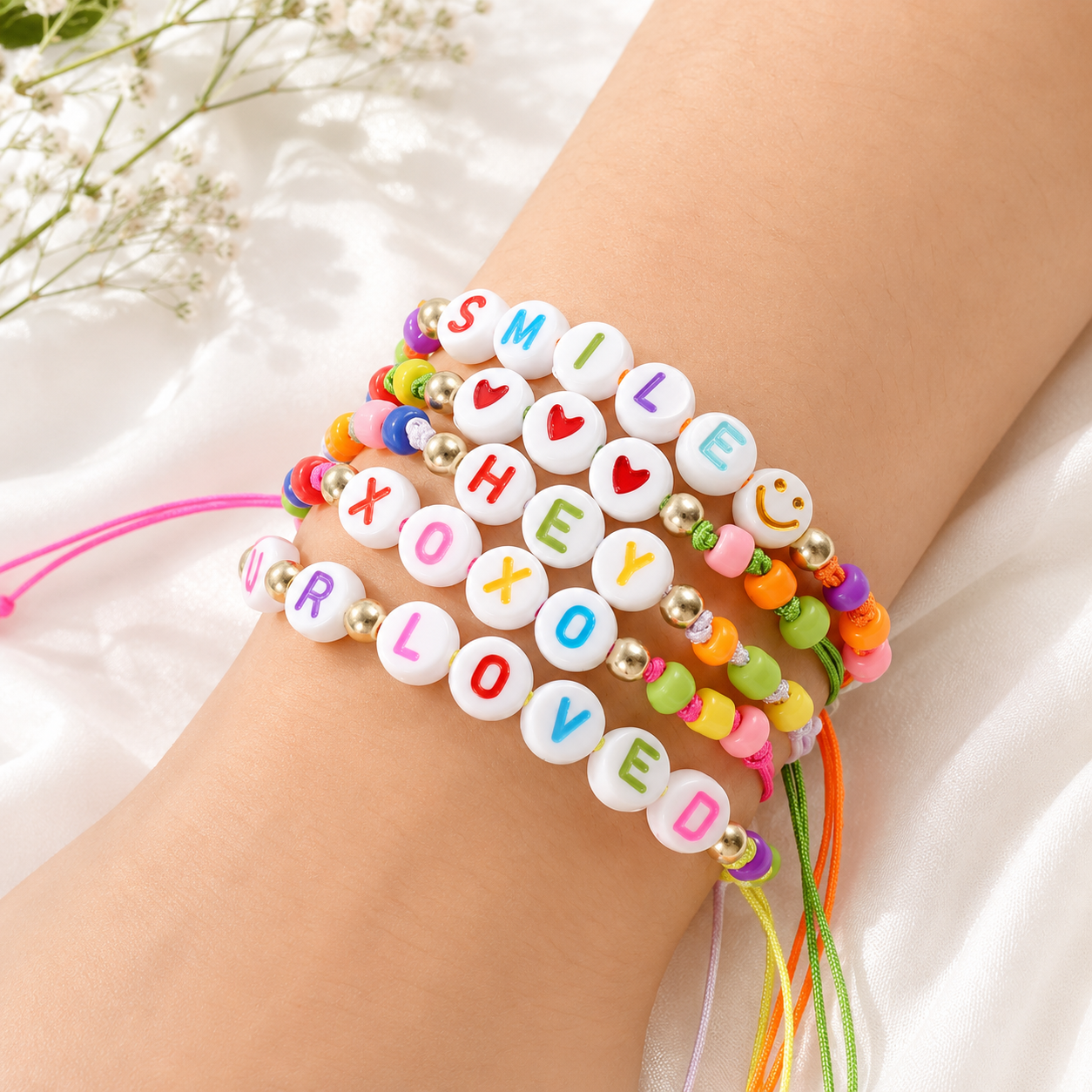Word on the Wrist 5pc Set - Hello Baabs