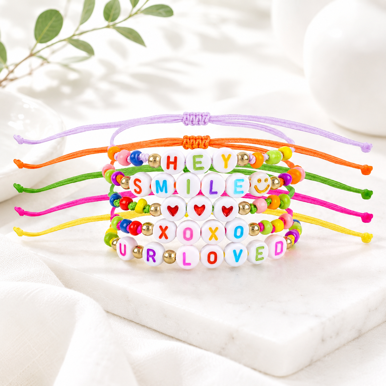 Word on the Wrist 5pc Set - Hello Baabs