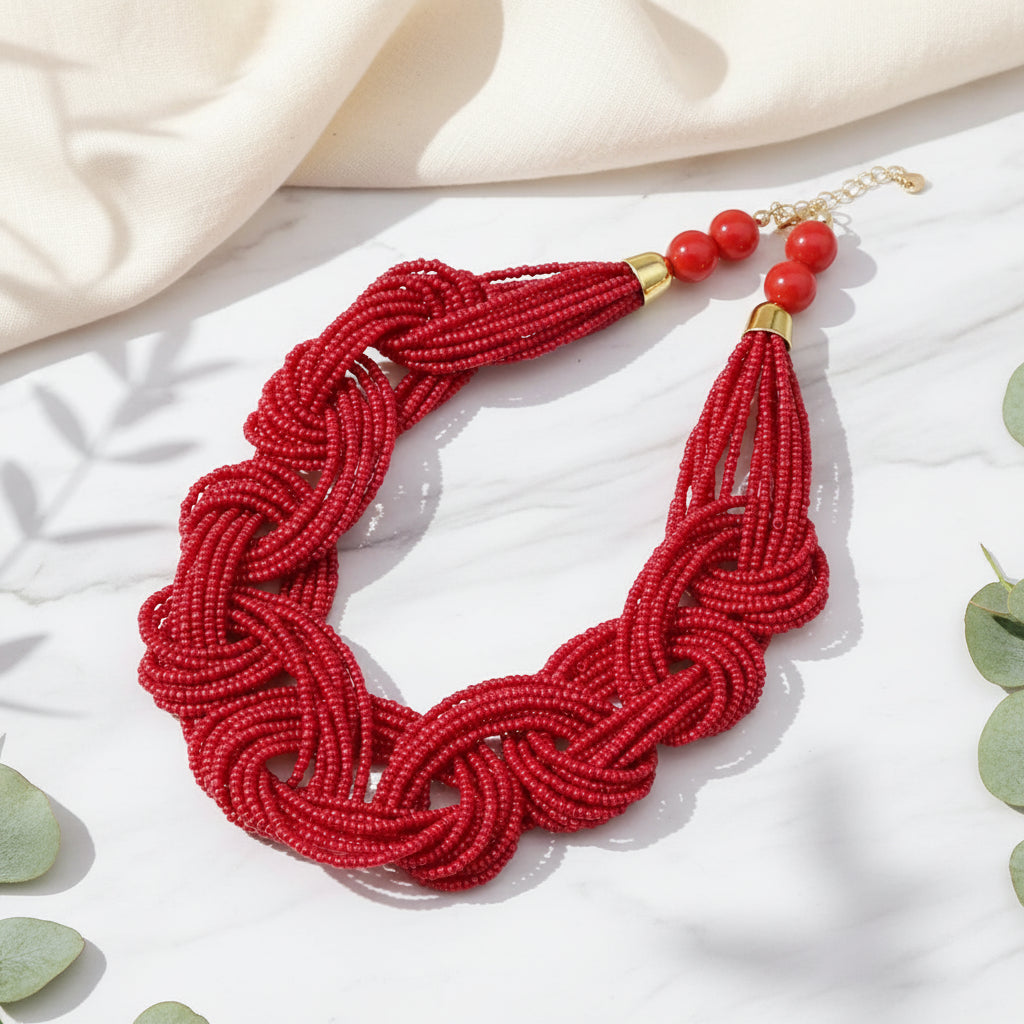 Woven Whispers Necklace - 4 colors - Hello Baabs