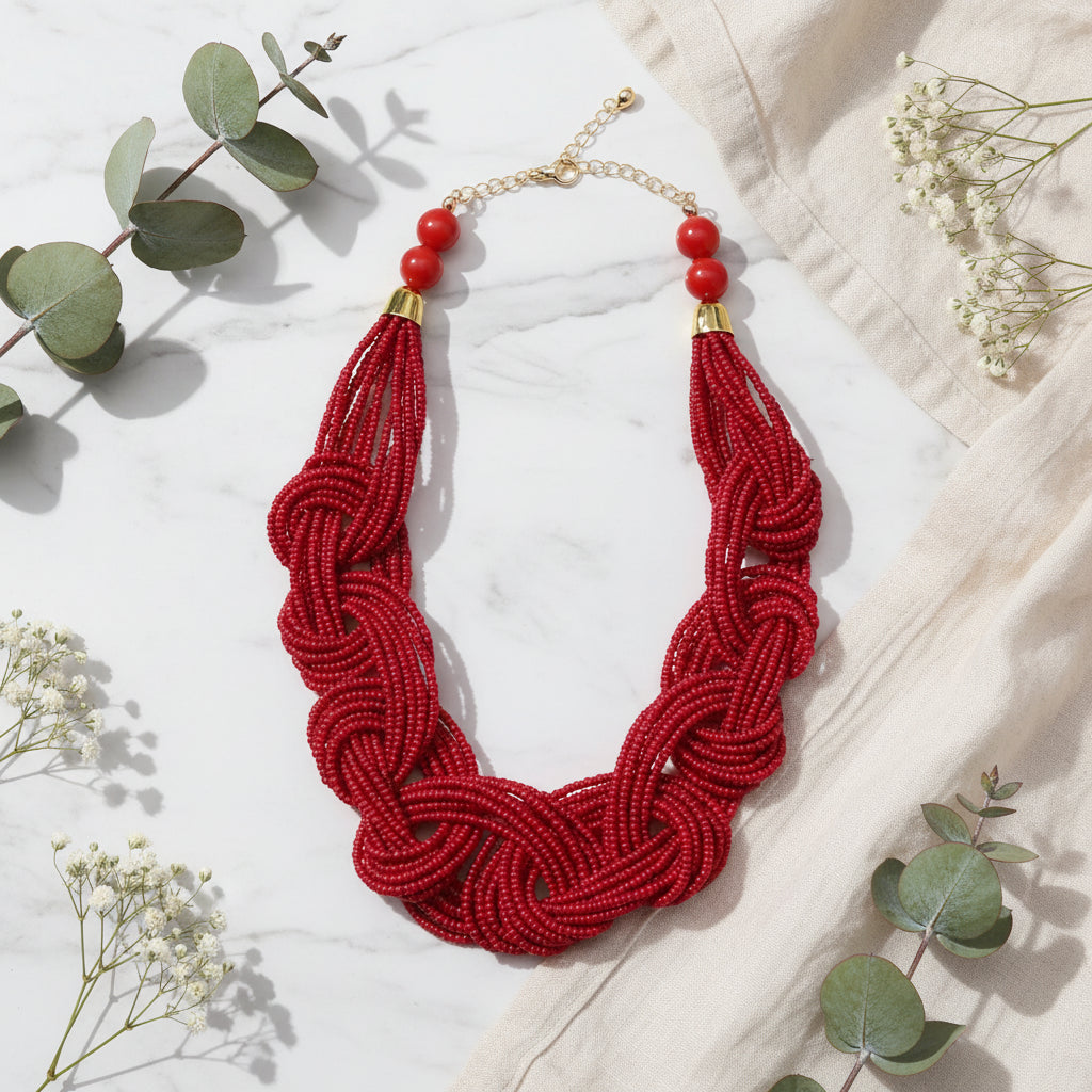 Woven Whispers Necklace - 4 colors - Hello Baabs