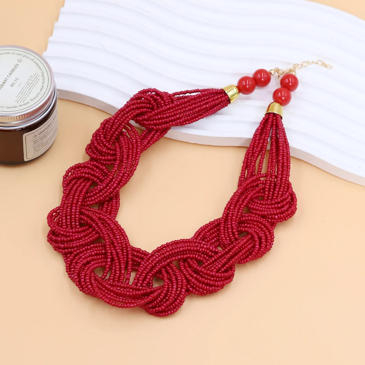 Woven Whispers Necklace - 4 colors - hello baabs 