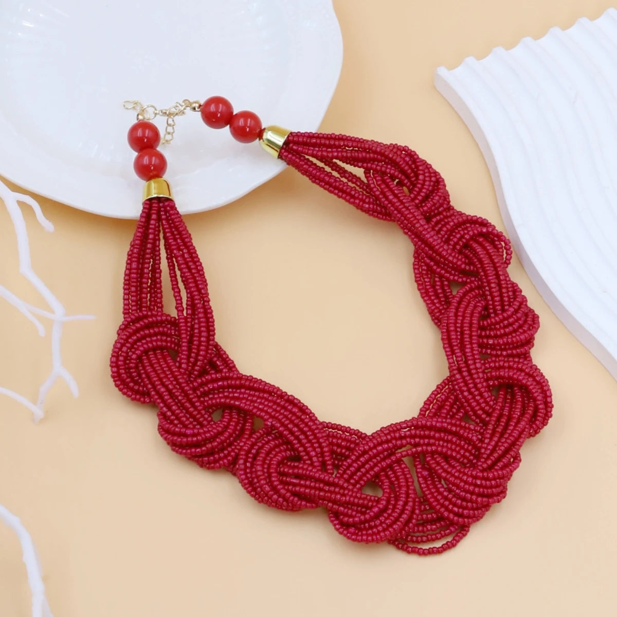 Woven Whispers Necklace - 4 colors - hello baabs 