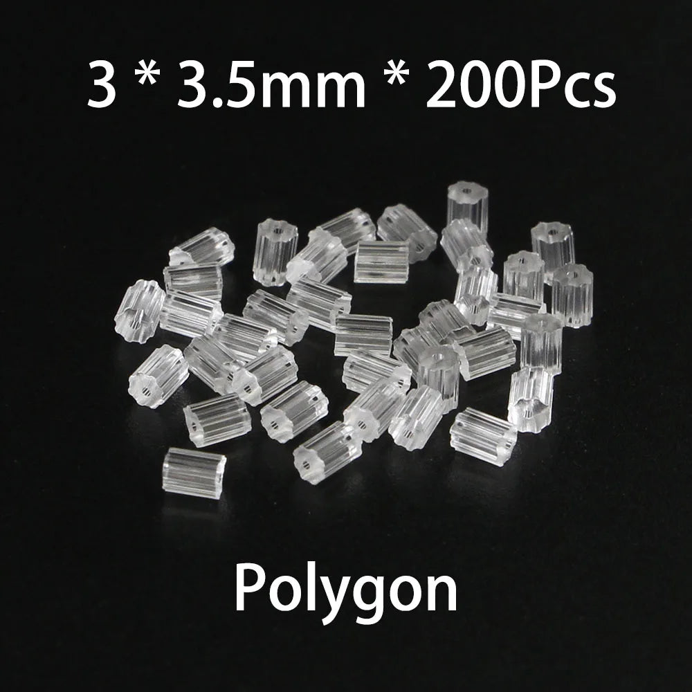 Zero Loss: Soft Silicone Earring Back Stoppers - 200pcs - hello baabs 